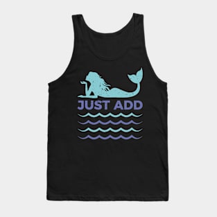 Just add water mermaid design. Tank Top